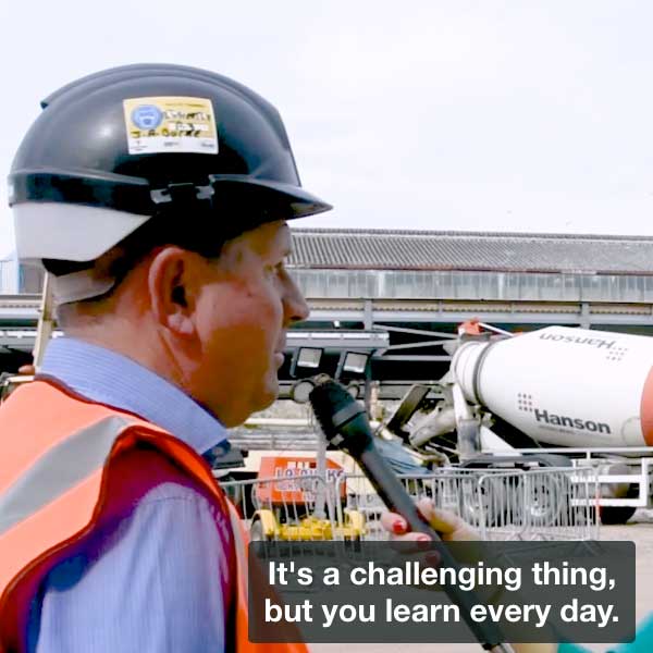 Closed captions for SEO from construction industry video shot and edited by Serious Content, London