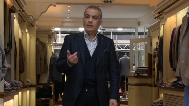 Video thumbnail for tailoring video for Gabucci Menswear in Bath, shot and edited by Serious Content, London