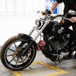 Harley filmed for an MOT by thisvideo.works