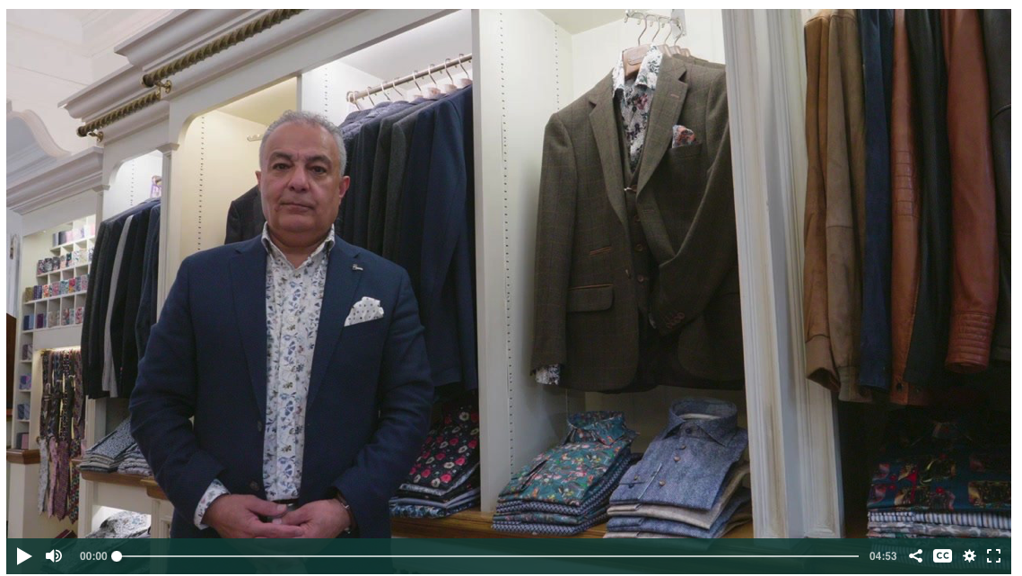 Ali talks about the new season fashions for Winter 23 and Spring 24 for Gabucci and its focus on Italian and Scottish cloth