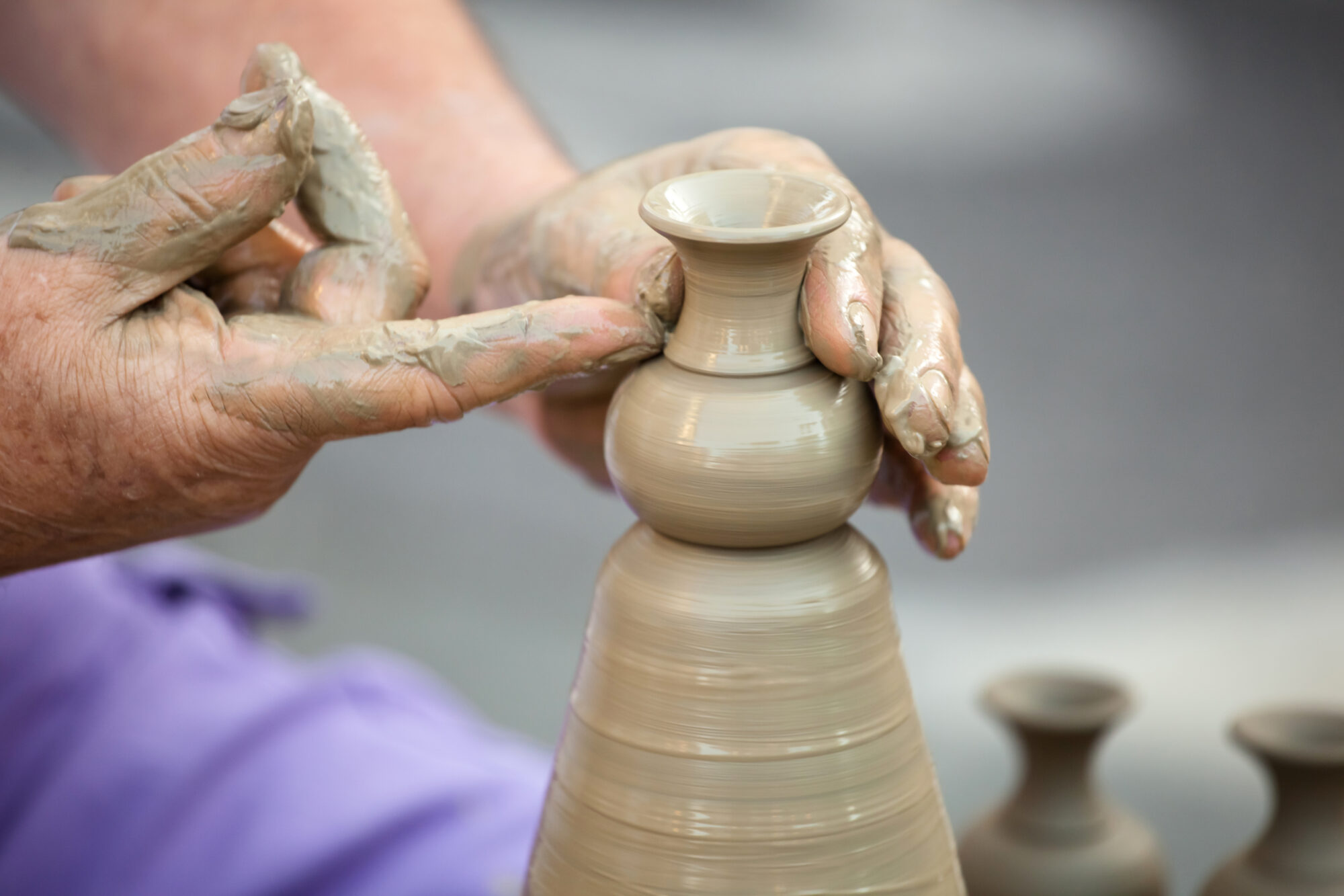 Image of pottery on a wheel to illustrate videoSEO in a blog