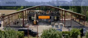 Image of home page of new website for 2 Counties Construction in Bromyard Herefordshire built by This Video Works to show and optimise construction videos and social media