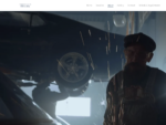 Screen grab of web site demo for automotive garages including restoration, features stock footage and images from Pexels image library