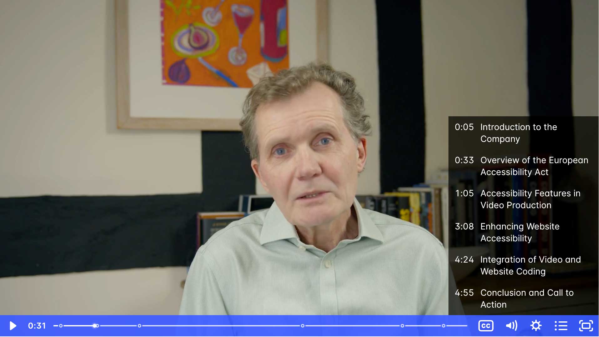In this video, Nick from This Video Works discusses the implications of the new European Accessibility Act for businesses operating in the EU. He emphasises the importance of making information accessible, which includes implementing closed captions, transcripts, and audio descriptions for videos. The company is also enhancing website accessibility by adding features like adjustable font sizes and contrast options, along with an accessibility statement for clients. Nick encourages feedback to improve accessibility further and highlights the company's commitment to ensuring their websites are easily found.