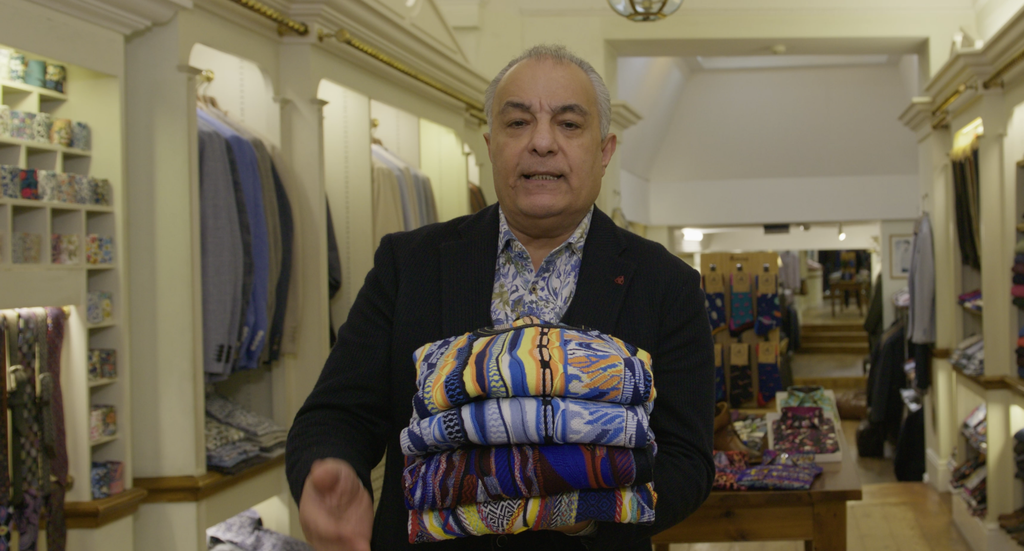 Promo video for Gabucci outlining new seasons knitwear for 2026, produced by This Video Works, London and Edinburgh