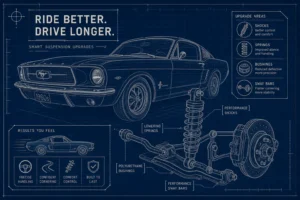 AI generated image to represent suspension upgrades for classic cars from This Video Works