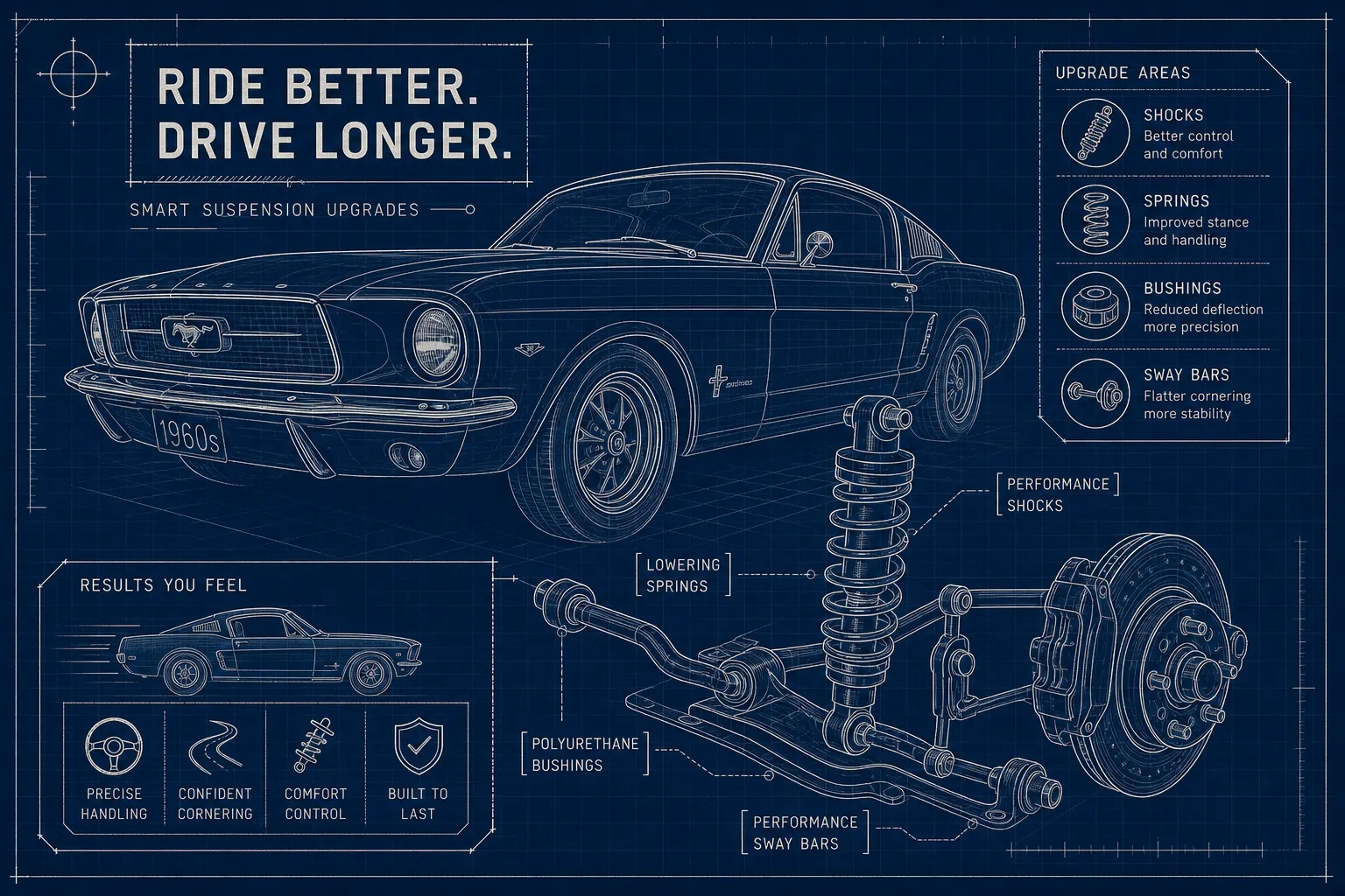 AI generated image to represent suspension upgrades for classic cars from This Video Works